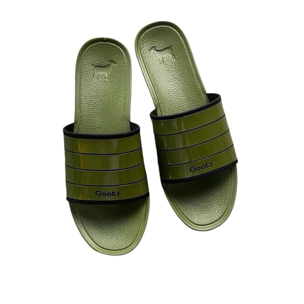 Goats Green Slide Sandals Kids Size 5